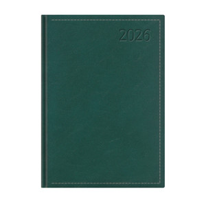 Agenda A4, heti, TOPTIMER T010 Traditional, fehér belív, zöld