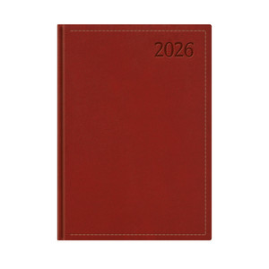 Agenda B5, heti, TOPTIMER T011 Traditional, fehér belív, bordó