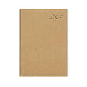 Agenda B5, heti, TOPTIMER T011 Traditional, feh&eacute;r bel&iacute;v, b&eacute;zs 2027.