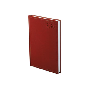 Agenda B6, heti, TOPTIMER T012 Traditional, fehér belív, bordó