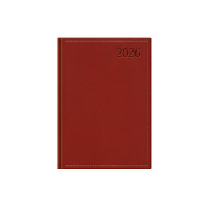 Agenda B6, heti, TOPTIMER T012 Traditional, fehér belív, bordó