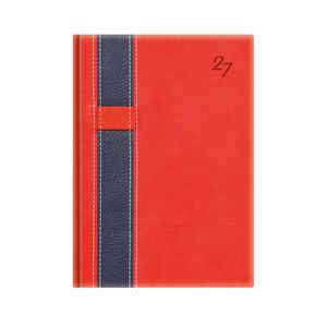 Agenda B5, heti, TOPTIMER V011 Vario, piros-k&eacute;k 2027.