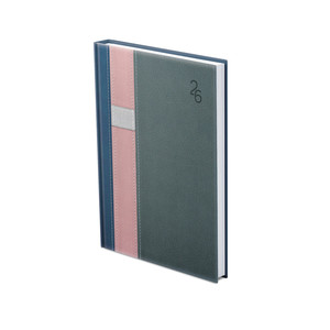 Agenda B6, heti, TOPTIMER V012 Vario, fehér belív, kék-rózsa-szürke