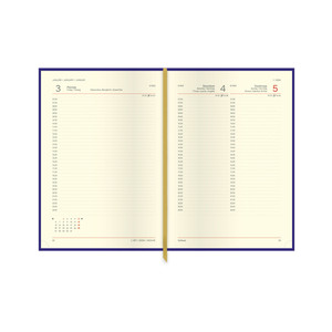 Agenda A5, napi, TOPTIMER A021 Ace, chamois papír, menta
