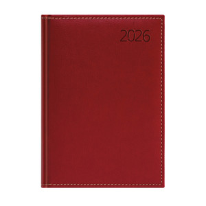Agenda A5, napi, TOPTIMER B021 Business, chamois belív, bordó