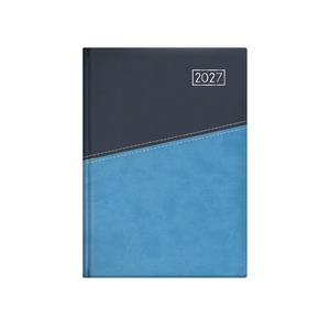 Agenda A5, napi, TOPTIMER D021 Duplex, chamois bel&iacute;v, k&eacute;k-v.k&eacute;k 2027.