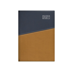 Agenda A5, napi, TOPTIMER D021 Duplex, chamois bel&iacute;v, k&eacute;k-must&aacute;r 2027.