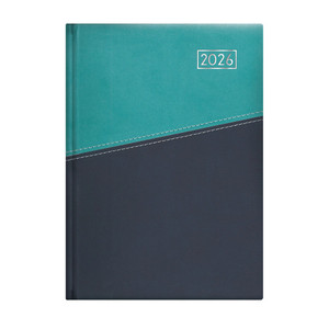 Agenda A5, napi, TOPTIMER D021 Duplex, chamois belív, türkiz-kék