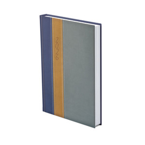 Agenda A5, napi, TOPTIMER F021 Fashion, kék-okker-szürke
