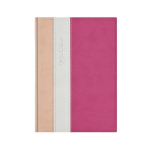 Agenda A5, napi, TOPTIMER F021 Fashion, rózsa-fehér-mályva