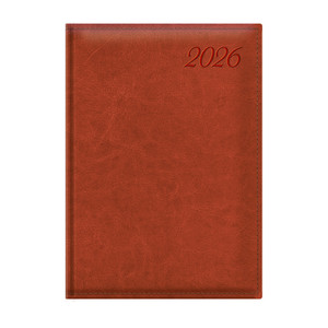Agenda B5, napi, TOPTIMER I020 Image, chamois belív, vörösesbarna