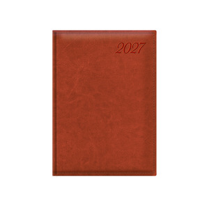 Agenda A5, napi, TOPTIMER I021 Image, chamois bel&iacute;v, v&ouml;r&ouml;sesbarna 2027.
