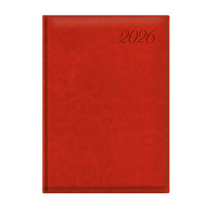 Agenda A5, napi, TOPTIMER I021 Image, chamois belív, piros