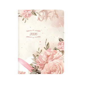 Agenda B6, napi, TOPTIMER J022 Joy, fehér belív, rózsaszín