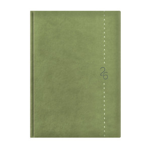 Agenda A5, napi, TOPTIMER L021 Linea, fehér belív, zöld