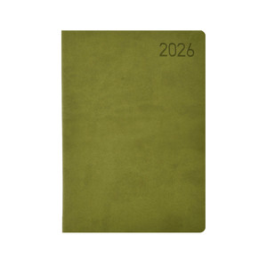 Agenda A5, napi, TOPTIMER M021 Madeira, fehér belív, világos-sötétzöld