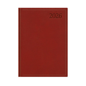 Agenda A5, napi, TOPTIMER T021 Traditional, fehér belív, bordó