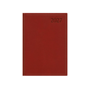 Agenda A5, napi, TOPTIMER T021 Traditional, feh&eacute;r bel&iacute;v, bord&oacute; 2027.