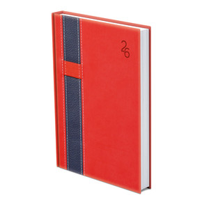 Agenda A5, napi, TOPTIMER V021 Vario, fehér belív, piros-kék
