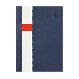 Agenda A5, napi, TOPTIMER V021 Vario, fehér belív, kék-fehér