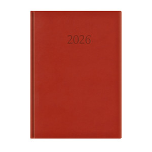 Agenda A4, napi, TOPTIMER W024 Wide, fehér belív, bordó