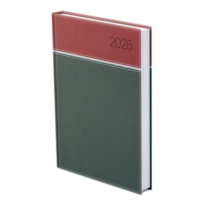Agenda A5, napi, TOPTIMER Y021 Young, fehér belív, bordó-fehér-zöld