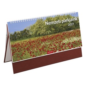 Asztali napt&aacute;r TOPTIMER T054, Nemzeti park, bord&oacute;, &aacute;ll&oacute; t&aacute;bl&aacute;val 2027.