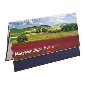Asztali napt&aacute;r TOPTIMER T056, Magyarorsz&aacute;got j&aacute;rva, &aacute;ll&oacute;, k&eacute;k 2027.