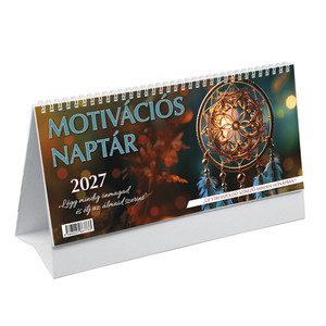 Asztali napt&aacute;r TOPTIMER T059, Motiv&aacute;ci&oacute;s, &aacute;ll&oacute;, feh&eacute;r t&aacute;bl&aacute;val 2027.