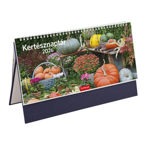 Asztali naptár TOPTIMER T054, Kertész, kék, álló táblával