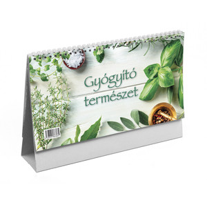 Asztali naptár TOPTIMER T058, Gyógyító természet, álló kartontábla