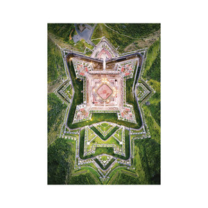Falinaptár TOPTIMER T092, World From Above, 315 x 450 mm, álló