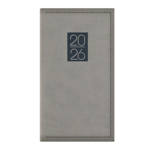 Zsebnaptár álló, TOPTIMER C035 Classic, heti, chamois belív, szürke