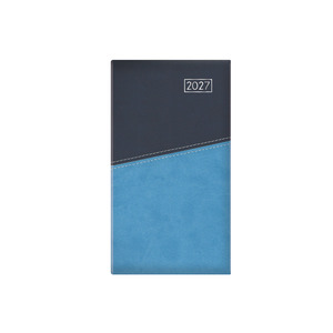 Zsebnapt&aacute;r &aacute;ll&oacute;, TOPTIMER D035 Duplex, heti, chamois, k&eacute;k-v.k&eacute;k 2027.
