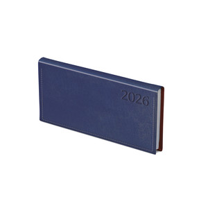 Zsebnaptár fekvő TOPTIMER T030 Traditional, heti, fehér belív, kék