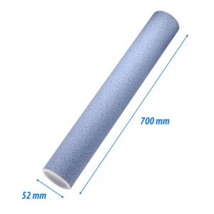 Okmányhenger 52x700 mm, GRS, papírkarton, műanyag kupakkal, kék
