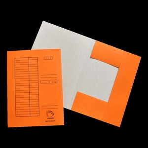 Pólyás dosszié A4, papír, GRS, 230 gr, fényes, narancs