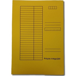 Pólyás dosszié A4, papír, GRS, 230 gr, fényes, sárga