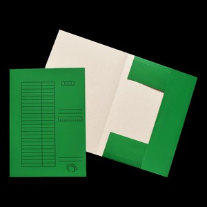 Pólyás dosszié A4, papír, GRS, 230 gr, fényes, zöld