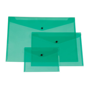 Irattasak A4, PP, Q-CONNECT KF03597, patentos, fekvő, &aacute;tl&aacute;tsz&oacute; z&ouml;ld