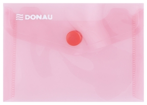 Irattasak A7, PP, DONAU patentos, átlátszó piros