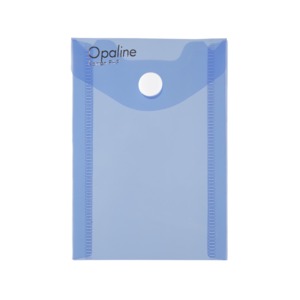 Irattasak A7, PP, OPALINE 2-386, patentos, álló, átlátszó kék