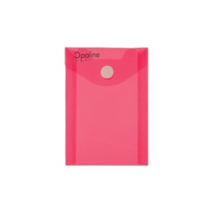 Irattasak A7, PP, OPALINE 2-387, patentos, álló, átlátszó pink