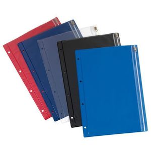 Irattasak A4, PP, HERLITZ, cipzáras lefűzhető, átlátszó vegyes szín