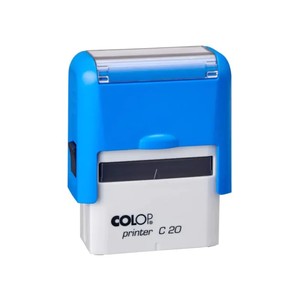 Bélyegzőház COLOP Printer C20, kék műanyagház, kék párnával