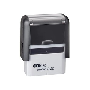 Bélyegzőház COLOP Printer C20, fekete műanyagház, fekete párnával