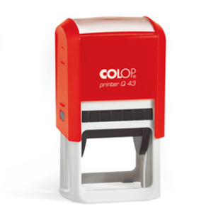 Bélyegzőház COLOP Printer Q43, fekete ház, fekete párna