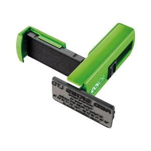 Bélyegzőház COLOP Pocket Stamp Plus 20 green line, fekete párna