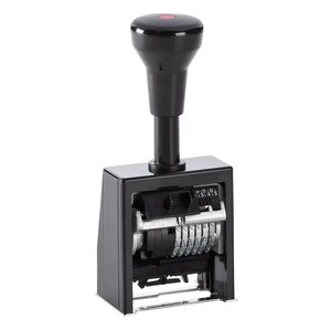 B&eacute;lyegző REINER B6K műanyagh&aacute;z 4,5mm betűm&eacute;ret, sorsz&aacute;moz&oacute;, 6 karakter.