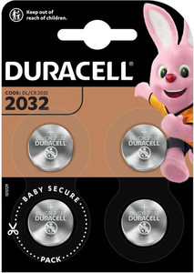 Gombelem DURACELL DL 2032, alk&aacute;li, 4 db-os bliszterben